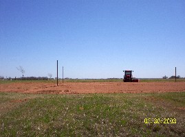 Corner posts - looking east