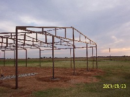 End posts - Looking west