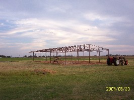 End posts - Looking southwest