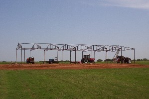 Trusses - Looking east