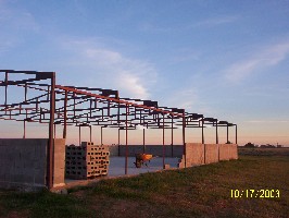 Block walls - Looking southeast